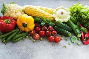 conjunto de verduras foto