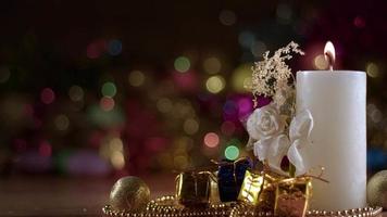 bougies de décoration et de célébration de noël nouvel an