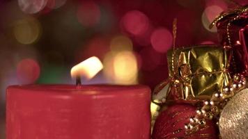 navidad año nuevo decoración y celebración velas
