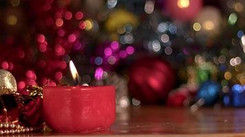 jul nyårs dekoration och firande ljus video