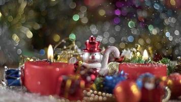 bougies de décoration et de célébration de noël nouvel an video