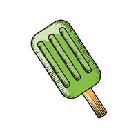 ice cream in stick vector