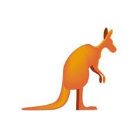 kangaroo animal icon vector