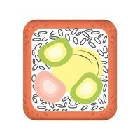 sushi flat icon vector