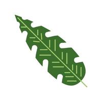 tropical green leaf vector