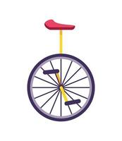 unicycle acrobat icon vector