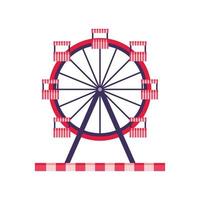 circus ferris wheel vector