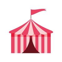 circus tent with flag vector