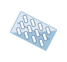 medical capsule icon vector