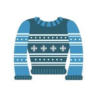 blue ugly sweater vector