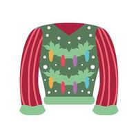 ugly sweater with lights vector