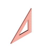 regla triangular geométrica vector
