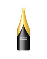 champagne bottle drink vector