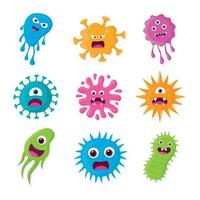 Funny monster virus vector