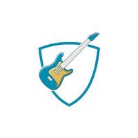 Illustration Vector Graphic of Guitar Pick Logo. Perfect to use for Music Company