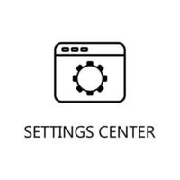 Setting Center icon. Trendy flat vector Setting Center icon on white background, vector illustration can be use for web and mobile