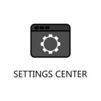 Setting Center icon. Trendy flat vector Setting Center icon on white background, vector illustration can be use for web and mobile