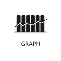 Graph icon. Trendy flat vector Graph icon on white background, vector illustration can be use for web and mobile