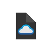 Illustration Vector Graphic of Cloud File. Perfect to use for Technology Company
