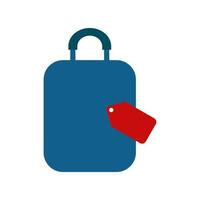 Illustration Vector Graphic of Suitcase Price Tag Logo. Perfect to use for Technology Company