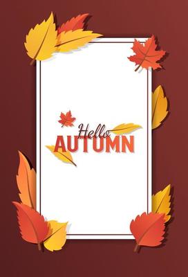 Autumn backgrounds with leaves for shopping sale or promo poster and frame leaflet or web banner and social media