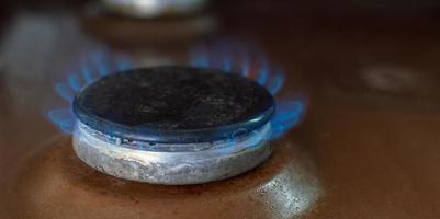 gas burner in the kitchen photo