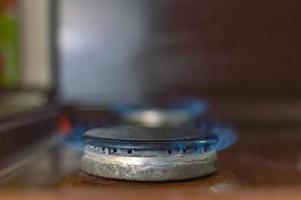 gas burner in the kitchen photo