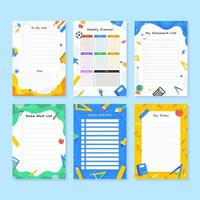 Colorful Journal Planner Template Set
