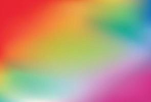 Smooth and blurry rainbow gradient mesh background. vector