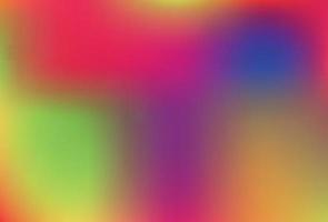 Smooth and blurry rainbow gradient mesh drawing. vector