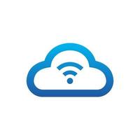 Illustration Vector Graphic of Cloud Internet . Perfect to use for Technology Company