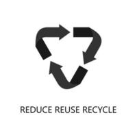 Reduce reuse recycle icon. Trendy flat vector Reduce reuse recycle icon on white background, vector illustration can be use for web and mobile