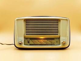 Vintage Italian Radio Parker isolated on clear background. photo