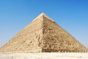 Pirámide de Kefren en El Cairo, Giza, Egipto foto