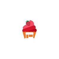 Illustration Vector Graphic of Cake House. Perfect to use for Bakery Store