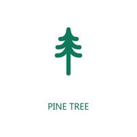Pine Tree icon. Trendy flat vector Pine Tree icon on white background, vector illustration can be use for web and mobile