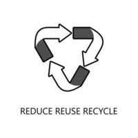 Reduce reuse recycle icon. Trendy flat vector Reduce reuse recycle icon on white background, vector illustration can be use for web and mobile