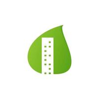 Illustration Vector Graphic of Eco Building Logo