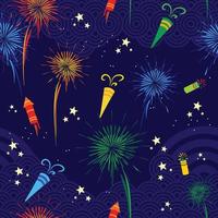 New Year Seamless Background vector