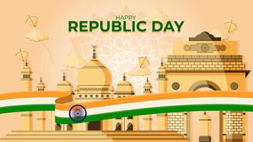 Happy Republic Day Background vector