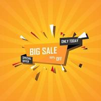 Illustration Vector Graphic of Big Sale Banner. Perfect to use for Sales Promotion