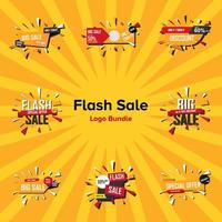 Illustration Vector Graphic of Flash Sale Logo Bundle