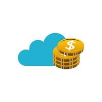 Illustration Vector Graphic of Cloud Finance Logo. Perfect to use for Technology Company