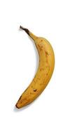 Plátano fruta aislada con rodaja y hojas aisladas y recogida de verduras sobre un blanco