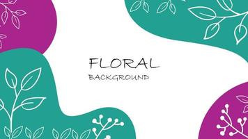 elegante fondo floral para pancarta, póster, sitio web, historia y patrón vector