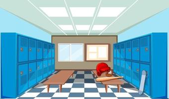 School locker room background vector