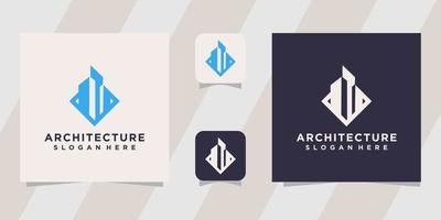architecture logo design template vector