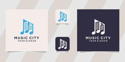 music city logo template vector