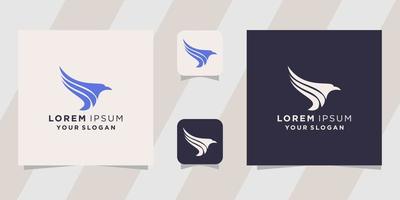 eagle logo design template vector