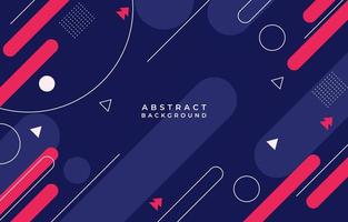 Abstract Flat Geometric Shapes Background vector